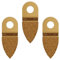 3 x 35mm TopsTools RVCRMT_3 Carbide 13mm HEX Fitting Triangle Finger Rasp Blades Compatible with Draper MT250A 23038, MT250 31328, Wickes 235510, Renovator Multitool Multi Tool Accessories