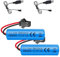 LUFEIS 2pcs Batteria Agli ioni di Litio 3.7V 800 mAh, con 2 caricatori USB SM-2P Plug, Ricaricabile 800mAh Batterie al Litio Lon, per Auto RC, Carri Armati, Passeggini, Barche, Robot