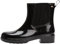 Tommy Hilfiger Donna Stivali in Gomma Hardware Rainboot Lucidi, Nero (Black), 38