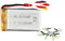 3.7V 1200-mAh 1S Li-Po Akku Syma HC Stecker u. MX2.0 2P Molex Adapter, Lithium-Polymer Batterie, Kompatibel mit X5HC X5HW X5SW X5SC-1, RC Quadcopter, Drohne, Auto, Hubschrauber, Spielzeug, Beleuchtung
