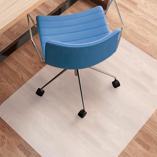 Tappeto Trasparente Per Sedia Da Ufficio 90 x 120 Cm In Vinile Antigraffio Per Sedie Da Scrivania Per Pavimenti In Legno, Laminato o Piastrelle Salvapavimento Protettivo Sedute Con Ruote