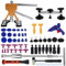 Putentfun Ausbeulwerkzeug,66PCS Beulen Reparaturset Auto,Dellen Reparaturset Auto mit Gleithammer,Einstellbare Breite Golden Lifter,Ausbeulreparatur-Set Kann 98% der Autodellen Reparieren
