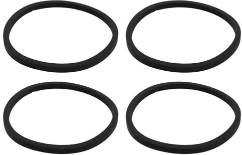 ECSiNG 4 Piezas Correa de Transmisión de Goma para Reproductor de Cintas Cuadradas Diámetro Interior de 20 Mm para Reproductores de Cintas Grabadoras de Casete Unidades de CD-ROM Y Cintas de Audio