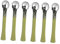 PACKOVE 6 Stück Augenmassagegerät eye massager Augenmassage Stäbe Augencreme Roll-on Augencreme Stick unter Augenrolle Augencremewalze Augencremestift Gesichtscreme Metall Green