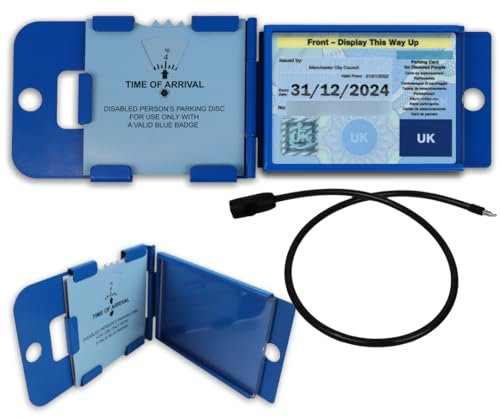 Folding Blue Badge Guard Disability Badge Guard Lock Wallet Purse Steering