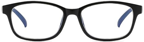 Suertree Myopia Brillen Leichte Kurzsichtigkeit Brille Mode Distanz Brille für Damen Herren Schwarz -5.0