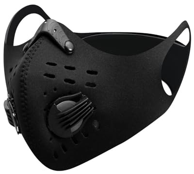 THINCAN Einstellbare Wiederverwendbare Gesichtsschutz Mit Carbon Filtern Ventile Zum Fahrradsport Mund Deckungen Sportgesichtsmaske