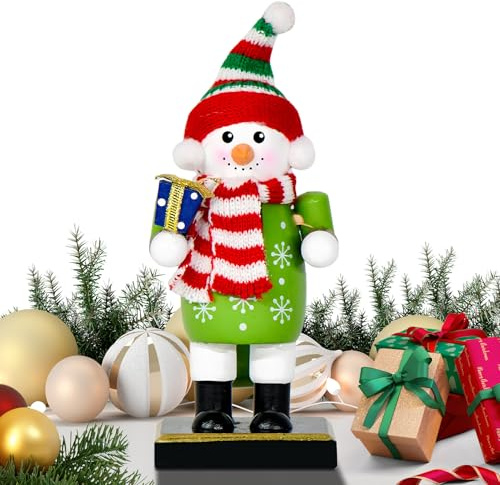 Qkbuza Figurines de Noël – Statues Casse-Noisette en Bois pour décoration de Table | Sculpture décorative pour Table, étude, Armoire, Salon, étagère, Mariage, Adultes, Vacances