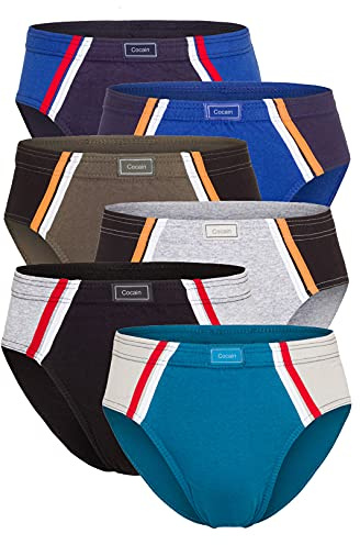Good Deal Market Herren Sportslips, Gr. 5/M - 13/7XL | 100% Baumwolle, stabiler Halt und angenehme Passform, weich und hautfreundlich, Multipack Männer Unterhosen