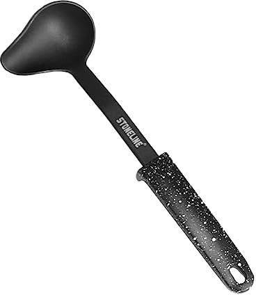 STONELINE Louche à Sauce 31 cm, Cuillère à Sauce, Saucière, avec Support, Ustensile de Cuisine en Plastique, Convient aux Ustensiles de Cuisine avec Revêtement Antiadhésif