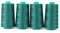 ACKERMANN 4X 5.000m UNIVERSAL NÄHGARN, Stärke 120, Qualitätsgarn, Overlock Garn, Garn für Overlock-Nähmaschinen (7342 Grün)