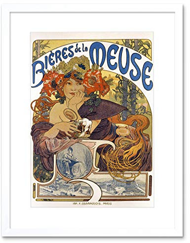 Wee Blue Coo Bier der Maas, Paris, Frankreich Gerahmter Kunstdruck 30x40 cm