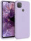kwmobile Funda para Xiaomi Redmi 9C Carcasa - Ultrafina de TPU y Silicona con Bordes elevados anticaídas - Lila