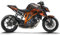 ARider Dekor für KTM Super Duke 1290 R (2013, 2014, 2015, 2016) | Aufkleber und Grafik Kit (Orange)
