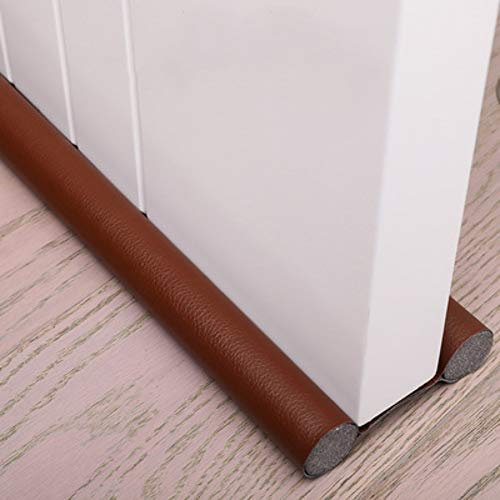 96cm Flexible Porte Bande d'étanchéité inférieure Garde scellant Bouchon Coupe-Froid Vent poussière bloqueur (3, Marron)