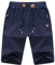 JustSun Short Sport Homme Running Coton Course Pantalon Court avec Poches Zippées et Taille élastique pour Casual Bleu M