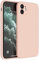 Mixroom - Cover Custodia Case per iPhone 12 Protezione Copre Fotocamera in Silicone TPU Morbido Opaco con Bordi Piatti Colore Rosa