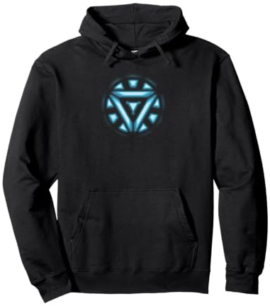 Marvel Studios Iron Man Tony Stark Arc Reactor Pullover Hoodie