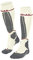 FALKE Damen Skisocken SK4 Energizing Light W Kh Wolle Funktionsmaterial mit Kompression 1 Paar, Weiß Off-White 2040, 41-42