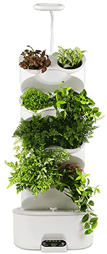 Sistema de cultivo hidropónico, sistema hidropónico vertical, jardín interior Maceta de autorriego inteligente Bonsai Macetas Macetas de vivero, Maceta de plástico Kit hidropónico, Control remoto, Exp