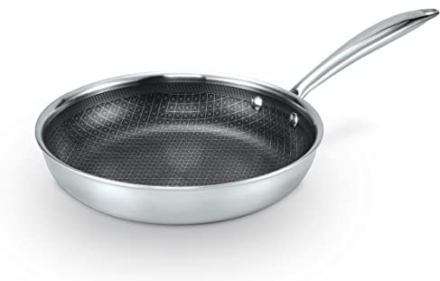 Livington Titan Pan - Bratpfanne 28 cm - Antihaft Pfanne - backofenfest - alle Herdarten - rostfreier Edelstahl - Diamant Anti-Haft-Veredelung