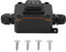 Leapiture 3-Positionen Kippschalter, EIN/AUS/Ein, 12V 16A, IP68 Wasserdicht, Universell für Auto, Boot, Schiff, Wohnmobil, Schwarz