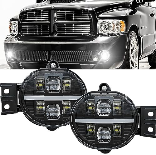 Tri-Aroute LED Fog Light mit DRL für Dodge Ram 1500 2002-2008 für Dodge Ram 2500/3500 Pickup Truck 2003 2004 2005 2006 2007 2008 2009 2009