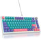 SOLIDEE Wired 75% Mechanical Gaming Keyboard Hot Swappable,Red Switch RGB Backlit keyboard,82 Keys TKL Mechanical Keyboard,PBT Keycaps NKRO Compact Keyboard with Volume Control Knob(82 Joker)