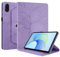 Unichthy Case for HONOR Pad X9 11.5 inch 2023 Cover |3D Embossed Leaf Vein| with Pencil Holder Shockproof Sturdy 360 Degree Swiveling Stand Cover for HONOR Pad X9 2023 Tablet - Purple
