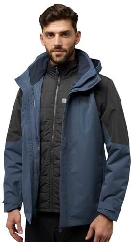 Jack Wolfskin Herren Romberg 3in1 Jkt M, Midnight Sky, XXL EU