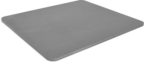 Werk24 I Backstahl 38x33x0,8 cm für Pizza und Brot 8mm Pizzastahl Massiv und kugelgestrahlt Backstahl