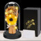 Girasole Regalo di la Festa Della Mamma, Fiori Artificiale in Cupola di Vetro, Regali di Girasole Eterni per le Donne per la Festa Della Mamma, Anniversario, Fiore Artificiale Regalo per Mamma