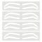 Rasmet Einweg Augenbrauen Tönungsband Microblading Augenbrauen Hilfsschablone Aufkleber für Airbrush Maschine Brauen Führungswerkzeug (10 Pairs Type B)