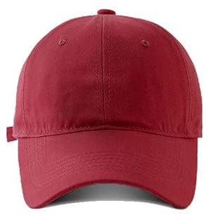 COTIDI Herren-Mütze, 100 % Baumwolle, Baseballkappe, verstellbar, bordeaux, One size