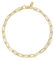 Amberta Solid 925 Sterling Silver Paperclip Bracelet for Women Men | Italian Paperclip Link Chain Bracelet | Silver Link Charm Bracelet 7 8 inch: 8 inch Gold Paperclip Bracelet 3.6 mm