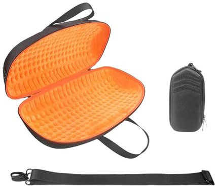 AsrMyjcx Sac de Transport Compact pour Lecteurs de Musique Portables, Orange intérieure