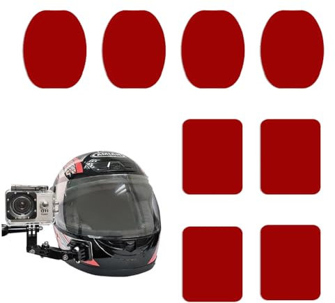 PMTFUMY Nextbase Dash Cam Sticky Pads 8PCS - 3M Double Sided Adhesive Mount for Action Cameras & Dashcams (Red) - Heavy Duty Sticky Pads, Secure Mounting for GoPro Hero, Nextbase & More