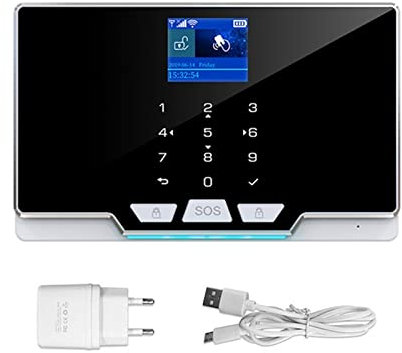 OUTFYT G20 Tuya WiFi gsm Alarm Security System 1.8 Tft Pantalla de Color Smart Home Wireless Alarm Apps Control,Sistema De AutomatizacióN del Hogar(A)