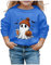 NaLatia Halloween Kostüm Junge Elsa Kostüm Mädchen Halloween Kostüm Damen Geister Kürbis Drucken Halloween Pullover Trick Or Treat Party Outfits Rundhals Langarm Festival Pullover Lustige Pullover