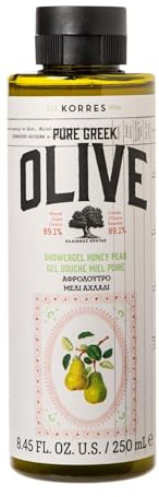KORRES Olive & Honey Pear Duschgel, pflegendes Duschgel mit Olivenöl & Birnen-Extrakt, feuchtigkeitsspendend & dermatologisch getestet, sanfte Reinigung für alle Hauttypen, vegan 250 ml