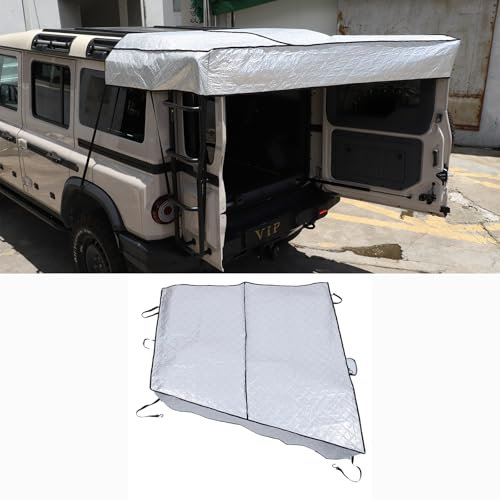 DIYUCAR Car Boot Camping Canopy Compatible with Ineos Grenadier 2020-2025, Rear Barn Door Awning Cover, Waterproof and Sun Protection Sunshade for Outdoor Camping