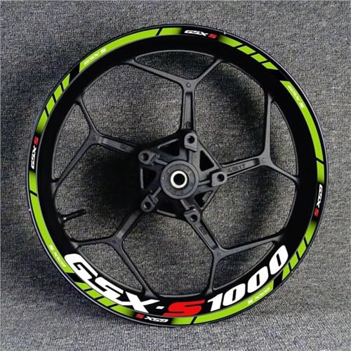 Adesivi per Cerchi Moto per Suzuki GSXS1000 Gsx-s 1000 Gsx-s1000 Gsx S 1000 Adesivi per Cerchi Riflettenti Adesivi Riflettenti(Colore 7)