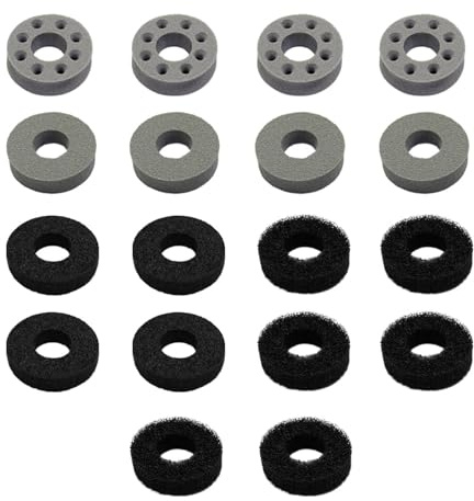 Anillos de Precisión, Anillos Amortiguadores para Mandos, Accesorios de Stick Analógico Compatible con PS5/4, Steam Deck, Xbox Series X/S/One, Switch/OLED/Pro, 4 Durezas Diferentes, 18 Piezas