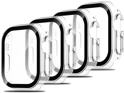 Simpeak 4 Schutzhülle Kompatibel mit Apple Watch Ultra 4/3/2/Ultra 49mm | Displayschutz PC Harte Hülle, Schutz Zubehör für iWatch, Kratzfest Gehäuse, Transparent