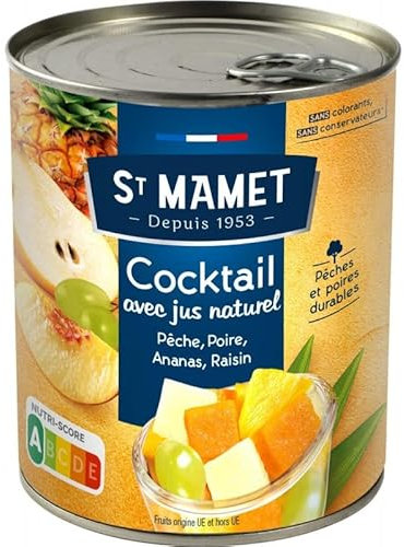ST MAMET - Cocktail De Fruits Sirop Léger 500G - Lot De 4 - Vendu Par Lot