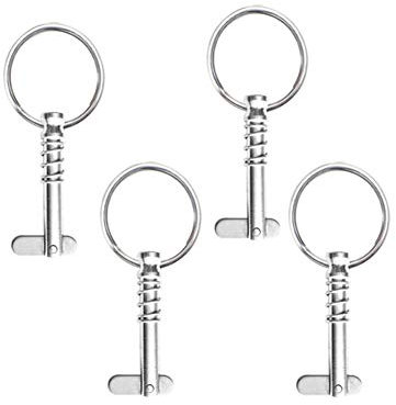 Ouken Boots-Sicherheits-Schnell Pins 4Pcs Edelstahl Quick Release Pins Bimini Top Pins Marine Hardware Bootszubehör