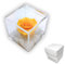 Premium Rose - Cubo Rosa Stabilizzata Gialla 5 cm con Marmo di Carrara - Rosa Eterna Stabilizzata Made in Italy - Idea per Amici, Colleghi e Bomboniere - Giallo A 1053