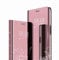 TingYR Hülle für Sony Xperia 5 II Schutzhülle, Plating Spiegel Tasche Cover Smart Handyhülle Schutzhülle Flip Lederhülle Etui, Handyhülle Case für Sony Xperia 5 II.(Roségold)