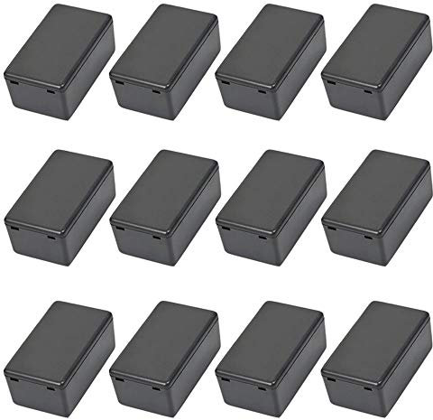 Gativs Abzweigdose 12 Stück Kunststoff Gehäuse Elektronik Elektrische Projekt Box Kunststoffgehäuse Elektronik Anschlussdose Abzweigdos Modulgehäuse Gehäuse Elektrischer Anschlusskasten, Schwarz