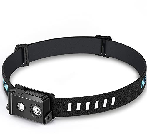 Sunblesa H11 Mini-Stirnlampe, wasserdicht Kopflampe, wiederaufladbar Headtorch, 190 Lumen